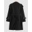 Men's Basic Minimalist Lapel Collar Belted Pocket Double-breasted Solid Color Trench Coat